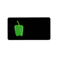 Green Bell Pepper. Ganz.
