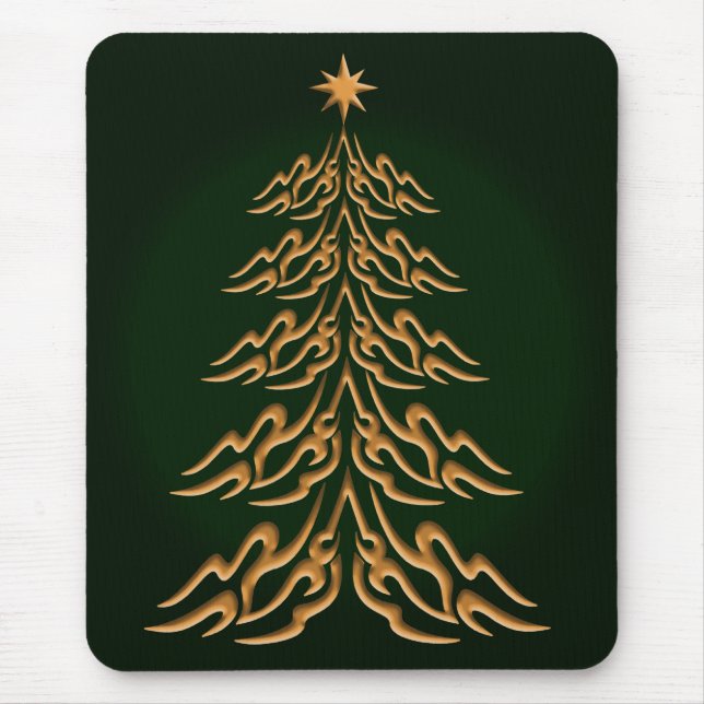 Green Bell Weihnachtsbaum Mouse Pad Mousepad (Vorne)