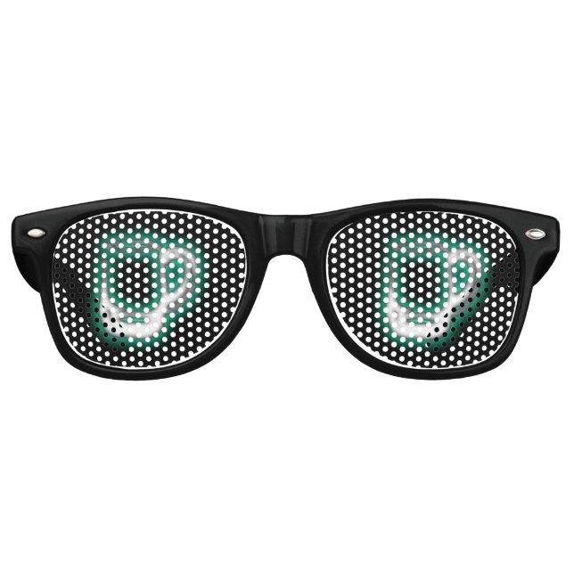 Green Ber Goggles Fun Adult Party Partybrille (Vorderseite)