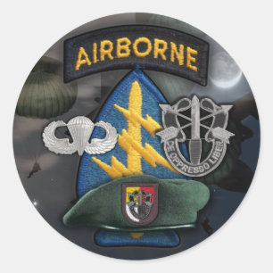 "Green Berets Group"-Aufkleber Runder Aufkleber
