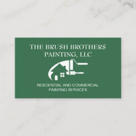 Green Beruflich House Painter Business Card Visitenkarte