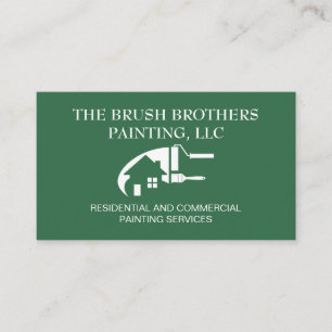 Green Beruflich House Painter Business Card Visitenkarte