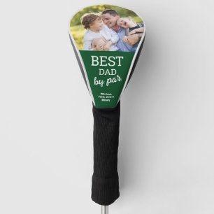 Green Best Vater by Par Custom Foto Vatertag Golf Headcover