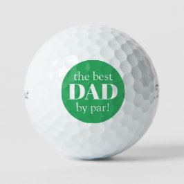 Green Best Vater By Par Vatertag Golf Balls Golfball