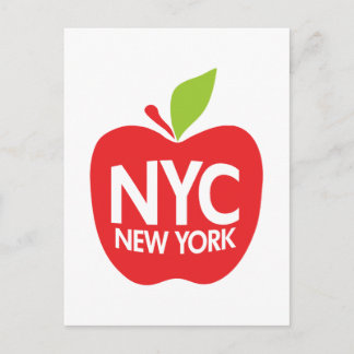 Green Big Apple NYC Postkarte