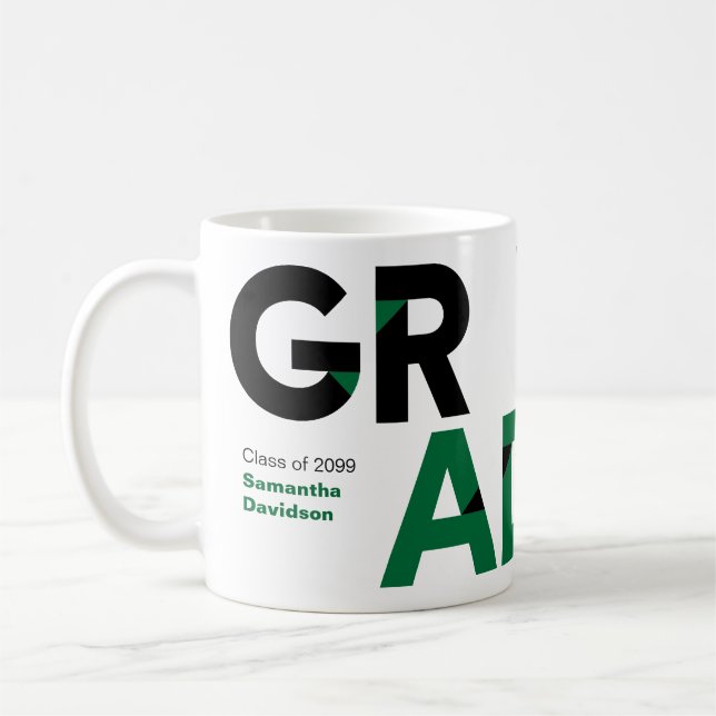 Green Big Fett; Abschluss für angeschnittene Buchs Kaffeetasse (Links)