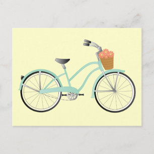 Green Bike Postkarte