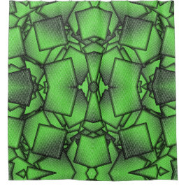 Green Binary Code Tech Computer Science Duschvorhang