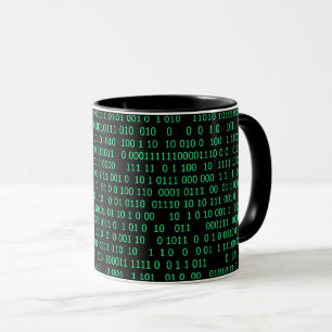 Green Binary Numerary System Tasse