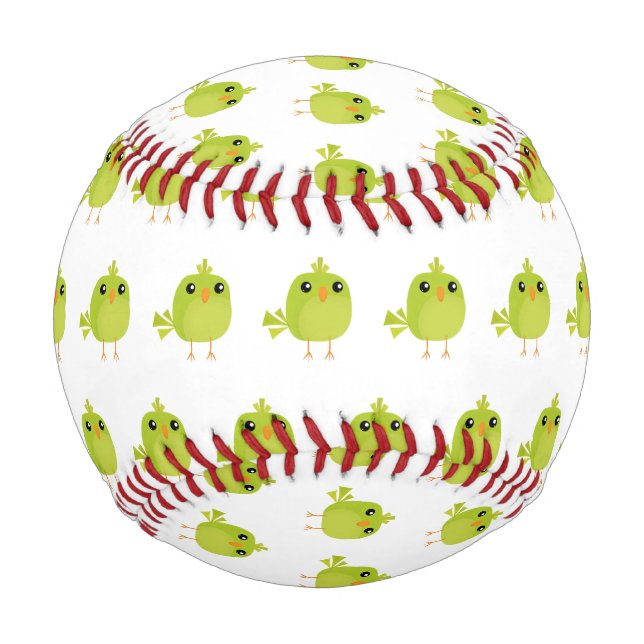 Green Bird Cartoon Baseball (Vorderseite)