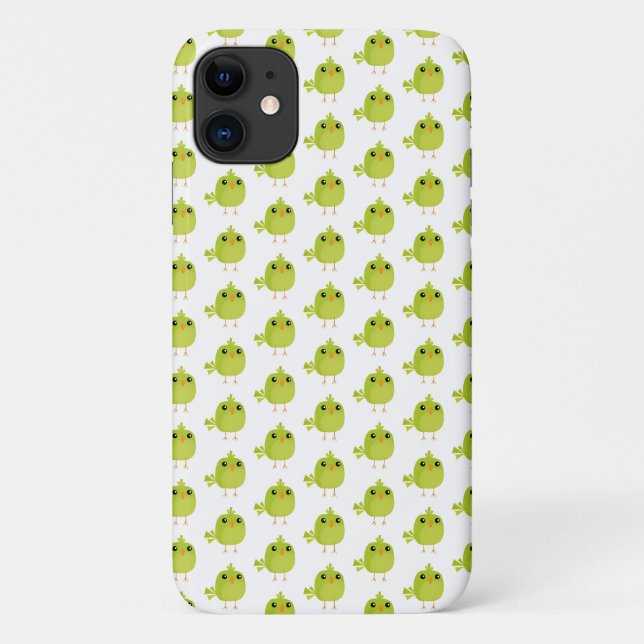 Green Bird Cartoon Case-Mate iPhone Hülle (Rückseite)