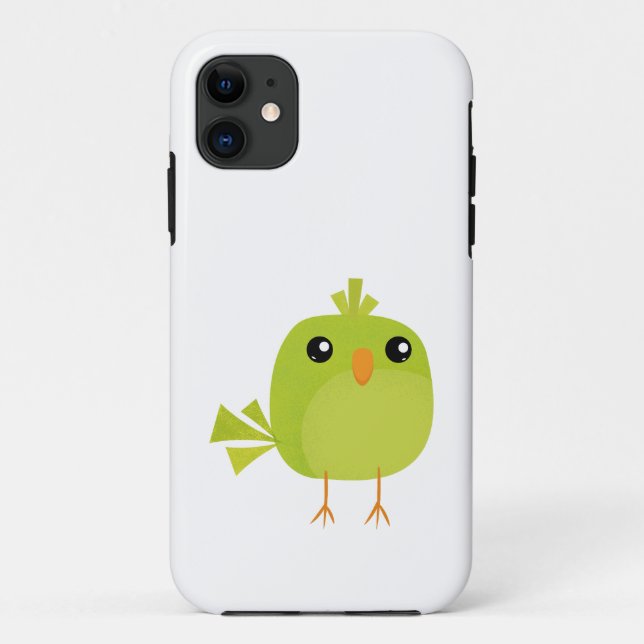 Green Bird Cartoon Case-Mate iPhone Hülle (Rückseite)