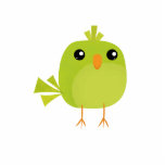 Green Bird Cartoon Freistehende Fotoskulptur<br><div class="desc">Cartoonish Green Bird</div>