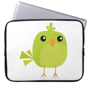 Green Bird Cartoon Laptopschutzhülle