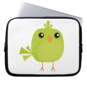 Green Bird Cartoon Laptopschutzhülle