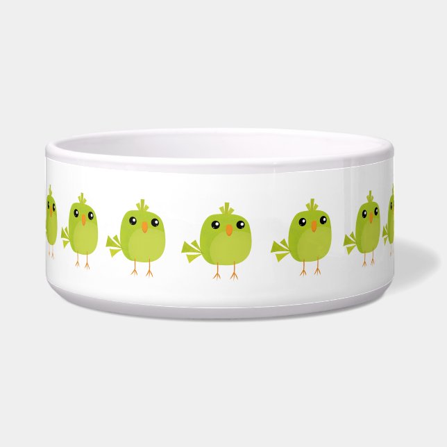 Green Bird Cartoon Napf (Vorderseite)