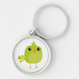 Green Bird Cartoon Schlüsselanhänger
