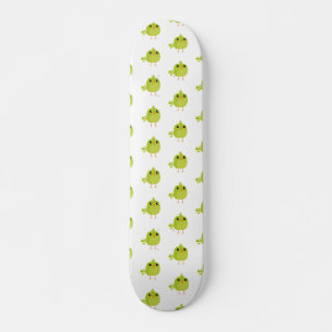 Green Bird Cartoon Skateboard