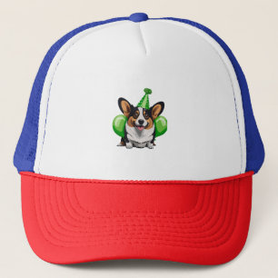 Green Birthday Corgi Classic T - Shirt Truckerkappe