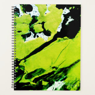 Green & Black Abstract Large Monthly Planer