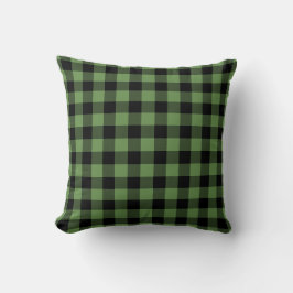 Green Black Buffalo Kariert | Lumberjack Pattern Kissen
