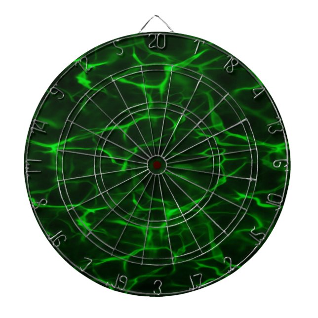 Green Black Energy Field Dartboard Dartscheibe (vorne)