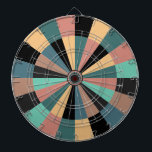 Green Black Gold und Rose Games Room Dartboard Dartscheibe<br><div class="desc">Farbenfrohe Dartboard für den klassischen Spielsaal,  Mannhöhle,  Hof,  Party.</div>