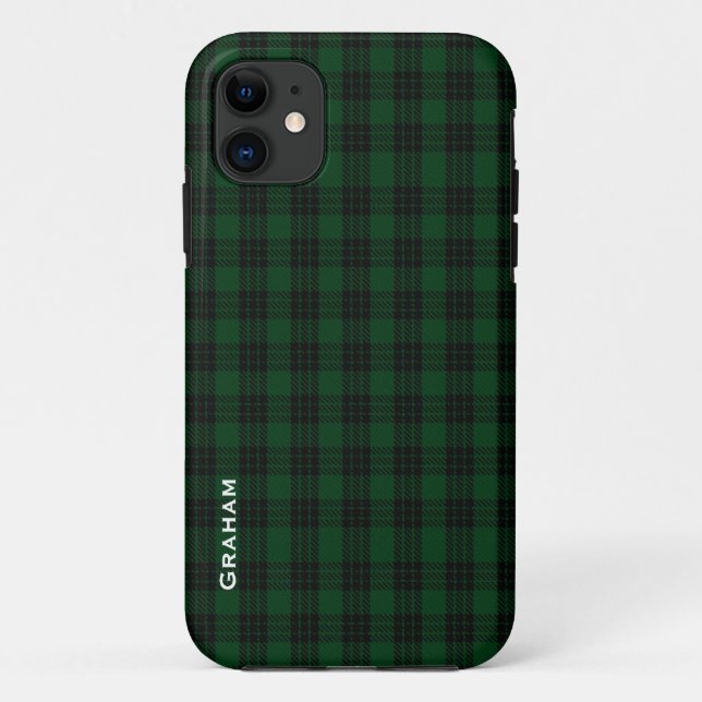 Green & Black Graham Clan Kariertes iPhone 5 Fall Case-Mate iPhone Hülle (Rückseite)