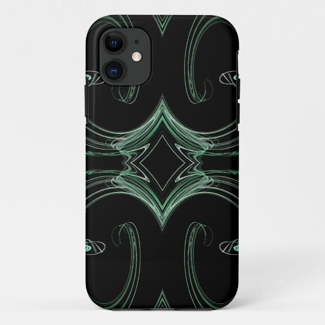 Green & Black iPhone 5 Benutzerdefinierte Case-Mat Case-Mate iPhone Hülle (Rückseite)