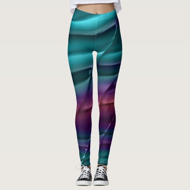 Green Black Latex Leggings (Vorderseite)