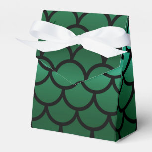 Green Black Mermaid Scales Fantasy Birthday Party Geschenkschachtel