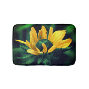 Green Black Mit Augen Susan Blume Badematte
