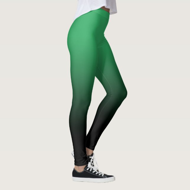 Green Black Ombre-Leggings Leggings (Rechts)
