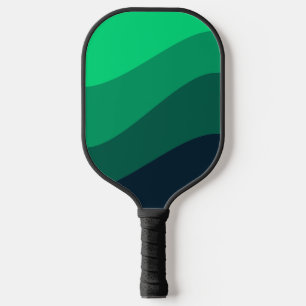 Green Black Ombre Wave Muster Pickleball Schläger