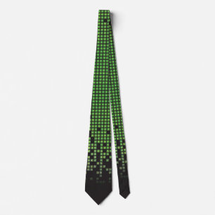 Green Black Video Game Gamer Bar Mitzvah Krawatte