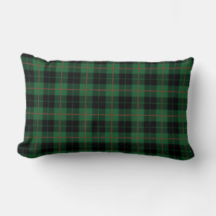 Green Black Watch Kariert, Tartan Kariert Lendenkissen