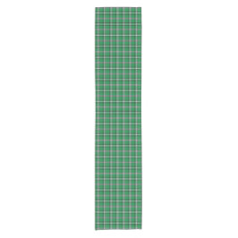Green Black White Plaid Classic Table Runner Kurzer Tischläufer