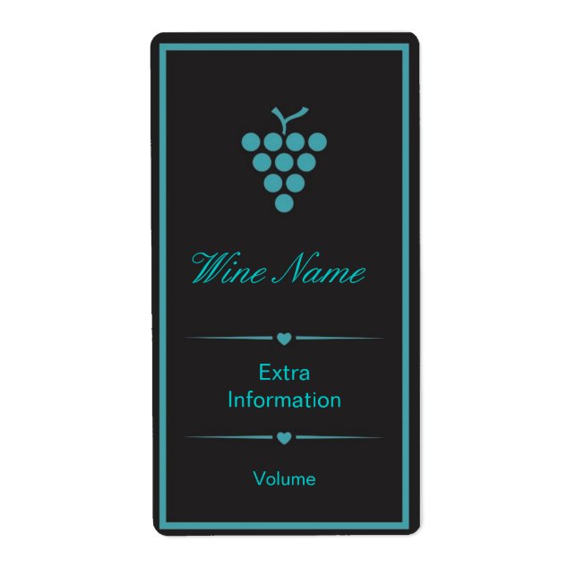 Green Black Wine Label (Vorne)