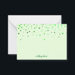 Green Blank Wedding Advice Card, Ehefrau, Mommy Hinweiskarte<br><div class="desc">Saubere leere Karte für Hochzeitsratschläge,  Mama Ratschläge,  Ehefrau Ratschlag Karte in eleganter Weise in Konfetti Design präsentieren.</div>