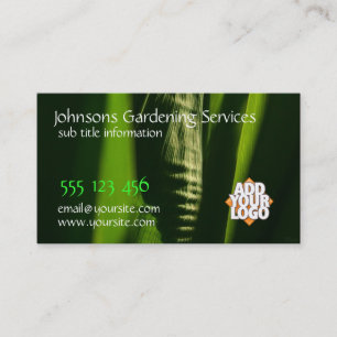 Green Blätter Garden Services Business Card Visitenkarte