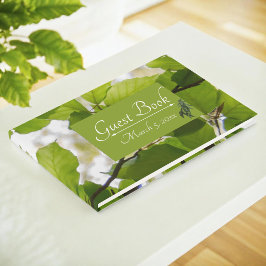 Green Blätter Wedding Guest Book Gästebuch