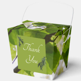 Green Blätter Wedeout Favor Box Geschenkschachtel