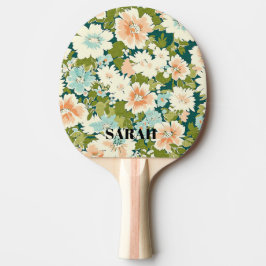Green Bloom Ping Pong Paddle Tischtennis Schläger
