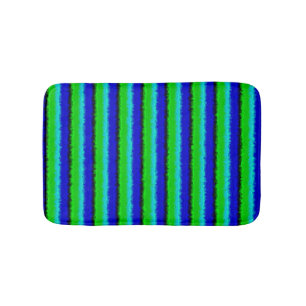Green Blue abstrakt 3D Regenbogenmuster Badematte