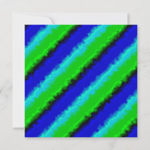 Green Blue abstrakt 3D Regenbogenmuster Dankeskarte