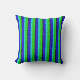 Green Blue abstrakt 3D Regenbogenmuster Kissen