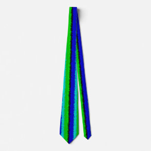 Green Blue abstrakt 3D Regenbogenmuster Krawatte