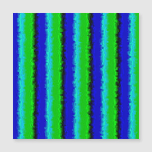 Green Blue abstrakt 3D Regenbogenmuster Magnetkarte