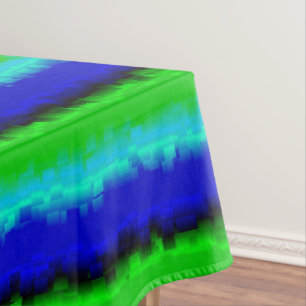 Green Blue abstrakt 3D Regenbogenmuster Tischdecke