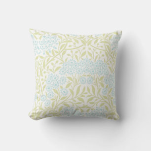 Green Blue Floral Damask Muster Kissen